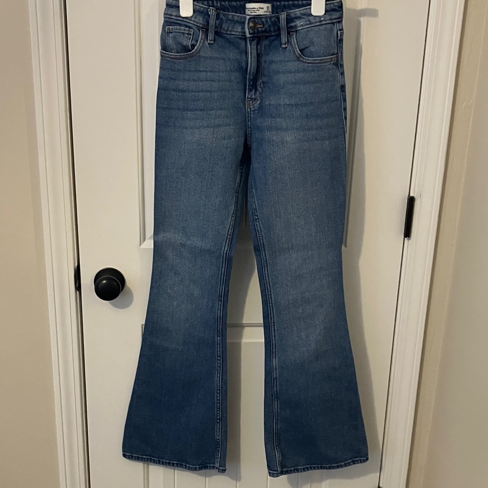 Abercrombie & Fitch Classic Blue Wide Leg Jeans
